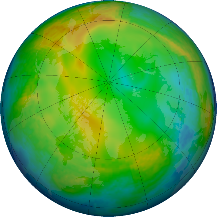 Arctic ozone map for 26 December 2003